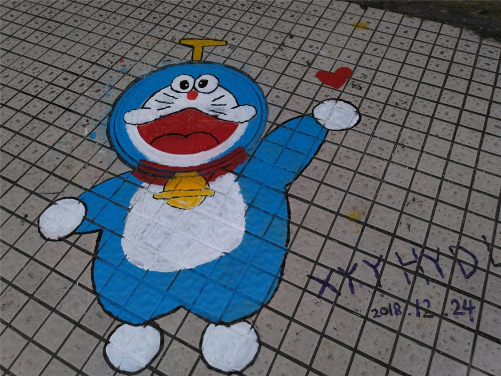 笔墨丹青迎华诞,旧井新颜贺良辰——钦州二中第一届井盖创意绘画比赛成功举办