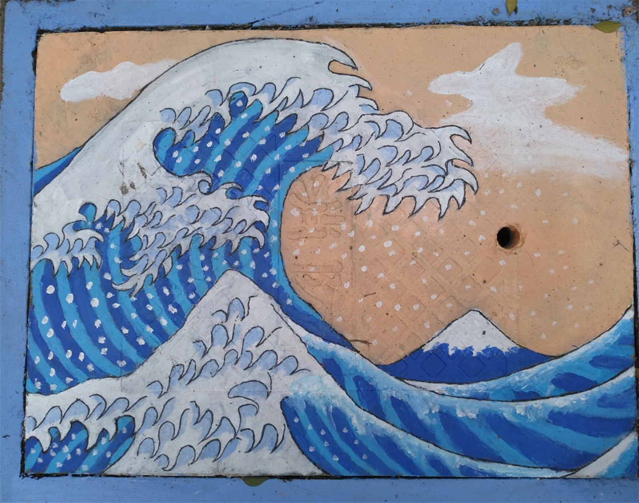 笔墨丹青迎华诞,旧井新颜贺良辰——钦州二中第一届井盖创意绘画比赛成功举办